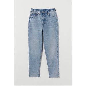 H&M plus size vintage mom jeans light blue wash